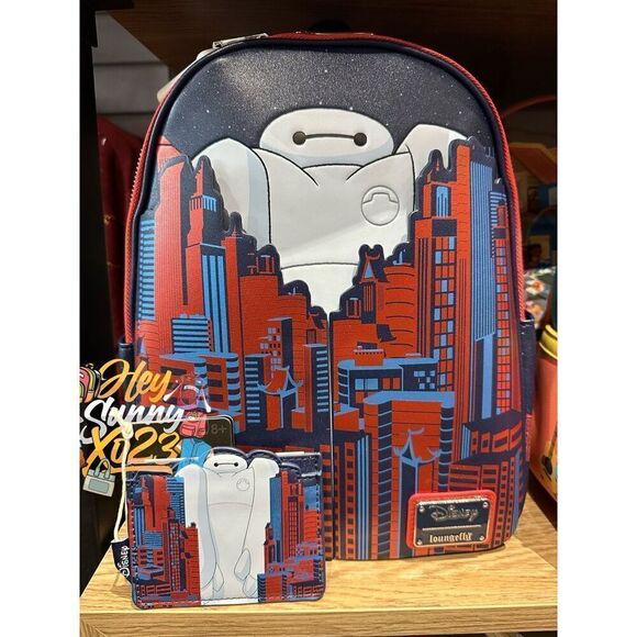 Loungefly Disney Big Hero 6 Baymax City Mini Backpack Set - Picture 1 of 7
